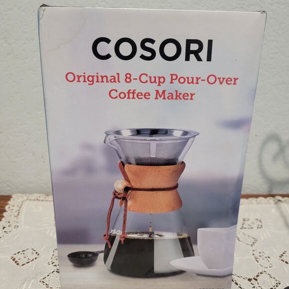 COSORI Pour Over Coffee Maker with Stainless Steel Filter, 8-Cup 34oz Drip Coffe - Picture 1 of 12